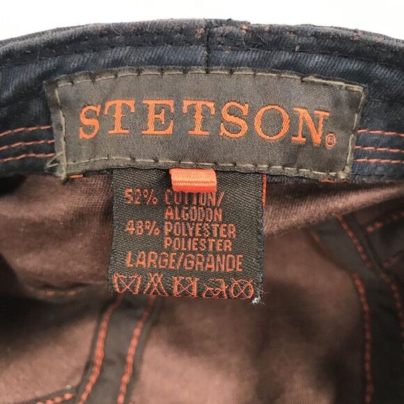 Vintage Stetson Brown Unisex Retro Classy Preppy Cotton Newsboy Flat Cap / Large - Picture 7 of 7